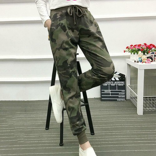 cargo camo joggers womens